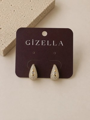 Gizella Xuping Damla Model Tasarım Göz Detaylı Küpe