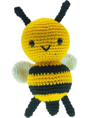 Peri Store Amigurumi Arı Figür 13 cm – El Yapımı Pamuk Ip Örgü Dekoratif Obje