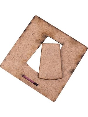 Peri Store Miracix Ahşap Mini Fotoğraf Çerçevesi, 9x9 Cm, 2 Adet, Çok Renkli, Masa Üstü Dekoratif Çerçeve (Ahşap Kahverengi)