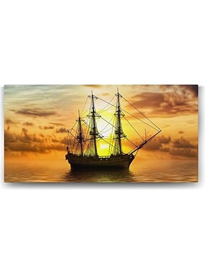Peri Store Güneş ve Gemi Tablosu - 160X80CM