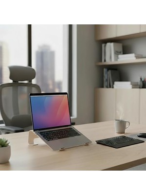 Peri Store Prexua Fixer Laptop Standı - Notebook Yükseltici Altlık - Metal