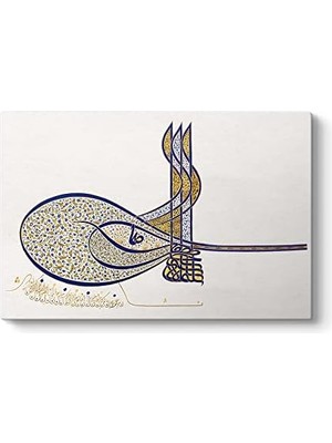 Peri Store Kanuni Süleymanın Tuğrası Kanvas Tablo 90 x 60