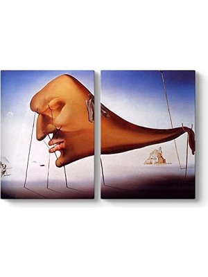 Peri Store Salvador Dali - Le Sommeil Tablosu 103 x 70-2 Parçalı