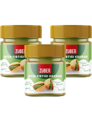 Züber Antep Fıstığı Kreması 200g x 3 Adet