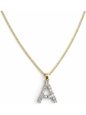 Felix Accessories Luna Harf Kolye - A Harf