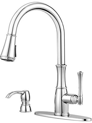 Assess Store GT529WH1S Wheaton (Griff Pull--Mutfak Armatürü Paslanmaz Çelik, GT529WH1C