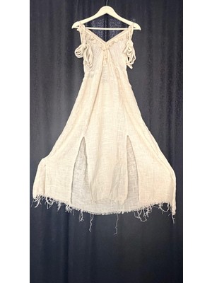 Aashiv's Collection Plaj Elbisesi Pamuklu Askılı