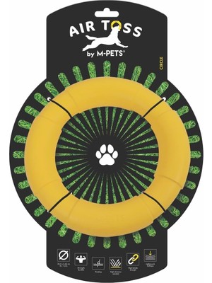 Peri Store Aır Toss Circle Dayanıklı Suda Yüzen Köpek Oyuncağı Yellow