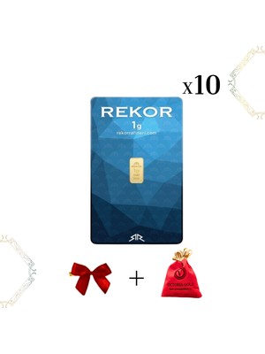 Victoria 10 Adet 1 gr 24 Ayar Altın ( Rekor )