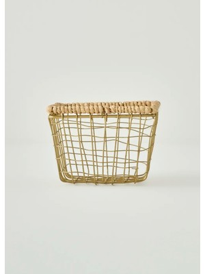 Bella Maison Fern Dikdörtgen Sepet Naturel (14 x 9,5 x 8 Cm)