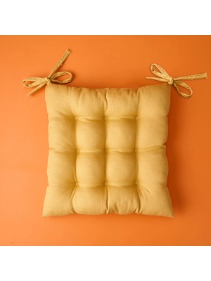 Matmel Soft Traum Sandalye Minderi - Hardal - 40X40 cm