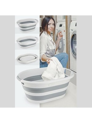 Assess Store Katlanabilir Çamaşır Sepeti,katlanabilir Oyuncak Sepeti, Plastik Çamaşır Sepeti, Katlanabilir Çamaşır Selesi Hacmiyle Ideal Depolama Ideal Boy
