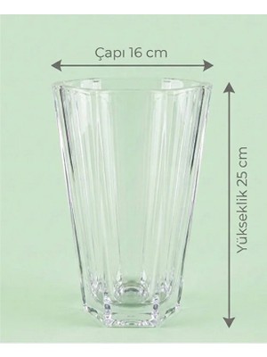 Solvo Geometrik 6 Gen Cam - 25 cm Yükseklik - 16 cm Çap