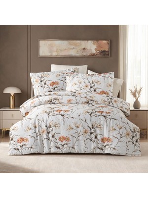 Aryıldız Home Saten Baskılı Nevresim Takımı Çift Kişilik Coral
