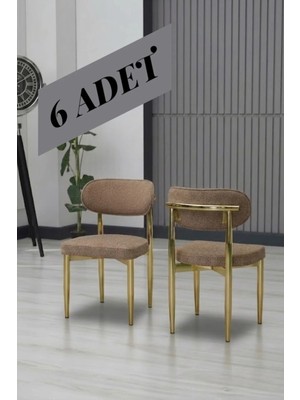 JoyMassa Polo Sandalye Gold Ayak 6 Adet