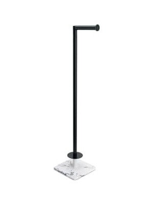 Assess Store Hareketli Yedek Kağıtlık Mermer Deseni-Siyah 707X156X212 mm