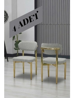 JoyMassa Polo Sandalye Gold Ayak 4 Adet