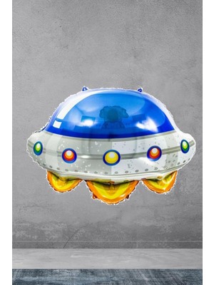 Peri Store Uçan Daire Ufo Şekilli Uzay Konsept Doğum Günü Balonu