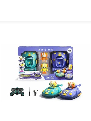 Aksoy Toys Uzaktan Kumandalı Çarpışan Arabalar İki Kişilik Hızlı Drift Atan Sesli Işıklı Eğlenceli Oyun