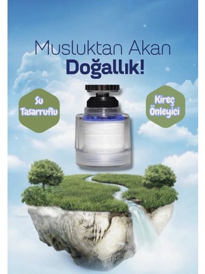 Truva Kireç Önleyici Musluk Başlığı 360 Derece Döner Filtreli ve Su Tasarufflu