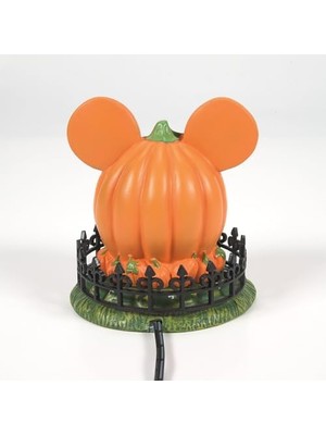 Peri Store Department 56 Village Bayramı Aksesuarları Pumpkintown Mouse Town Center Işıklı Heykelcik, 10 Cm, Çok Renkli