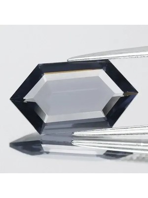 Aries 5.21CT 17X9.3MM If Hexagon Natural Bluish Violet Spinel - Flawless, Burma Gem