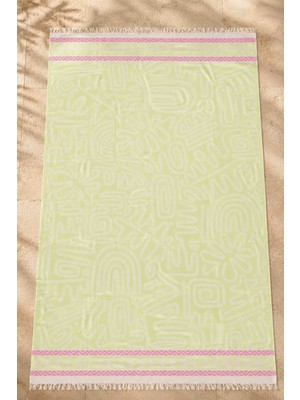 Luvis Home Premium %100 Pamuk Jakarlı Peştemal - 100X190 cm - Limea - Çift Taraflı Plaj, Banyo, Spa , Seyahat Havlusu, Dekoratif Örtü