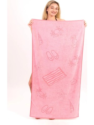 Neşe Home Collection Plaj Havlusu Icecream 70X140 Pembe
