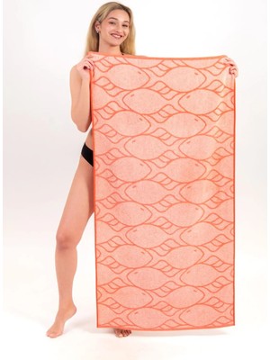 Neşe Home Collection Plaj Havlusu Fısh 70X140 Somon