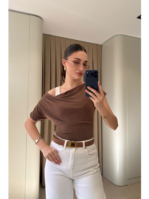 Magarde Yeni Sezon Atletli Bluz Takım- Kahverengi