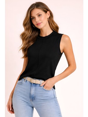 Blouse Kadın Slim Fit Dik Yaka Bluz