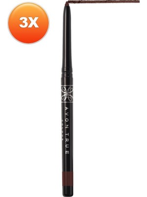 Avon Glimmersticks Açılıp Kapanabilen Göz Kalemi Cosmic Brown Üçlü Set Gün Boyu Etkili Kullanım