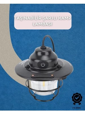 Nemere Ithalat Dış Mekan Için Şık LED Fener – 4400MAH Pil, Ipx4 Su Geçirmez, Asılabilir