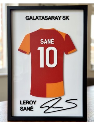 Riva Self Leroy Sané 3D Parçalı Forma Tasarımlı Koleksiyon Çerçevesi - Galatasaray Sk Temalı