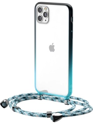 TKÇ Baseus Element Crossbody Protective iPhone 11 Pro 5.8 Askılı Koruyucu Silikon KILIF-(5775)