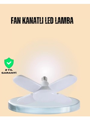 Nemere Ithalat Yüksek Işık Güçlü LED Ampül 4 Kollu Katlanır Pervane Tasarım