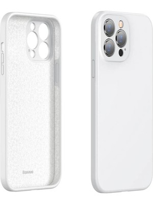 TKÇ Baseus Liquid iPhone 13 Pro Kılıf Kamera Korumalı Içi Kadife Silikon KILIF-(5775)