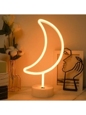 Nemere Ithalat Ay Neon LED Lamba