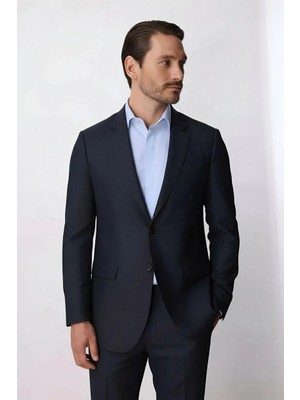 İGS Erkek Lacivert Regular Fit Klasik Takım Elbise