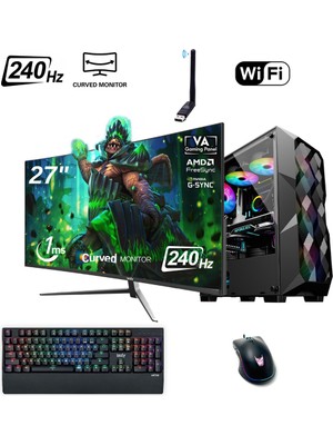 İzoly Kirlia Y i5-12400F 16GB 512GB M.2 NVMe RX 580 8GB 27″ 240Hz Oyuncu OEM Paketi