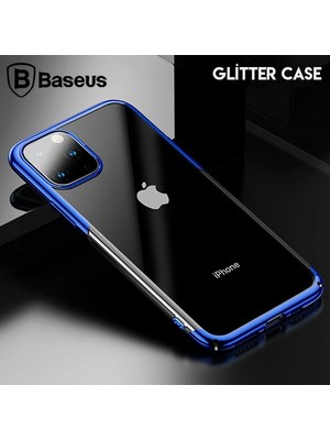 TKÇ Baseus Glitter Case Iphone 11 Pro 5.8  Şeffaf Lüx Silikon KILIF-(5775)