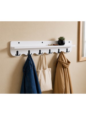 105 cm Desenli Oval Kesim Duvara Monte Askılık