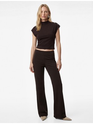 Koton Modal Karışımlı Slim Fit Ispanyol Paça Tayt