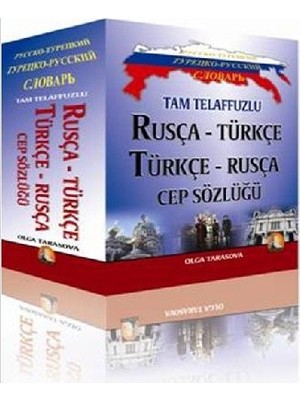 Kapadokya Yayınları Tam Telaffuzlu Rusça-Türkçe Cep Sözlüğü Olga Tarasova Normal Boy Ciltsiz Eğitim Kitabı