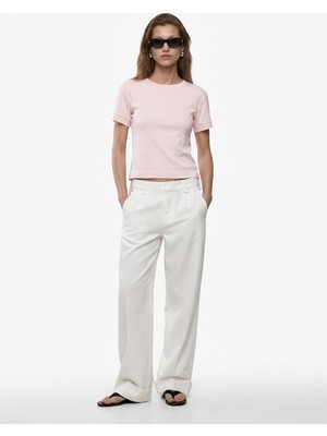 Koton Slim Fit Kısa Kollu Bisiklet Yaka Basic Tişört