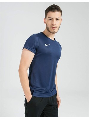 Nike Dri-Fıt Park Vıı Erkek Tişört BV6708-410V3 Lacivert S Beden Yüksek Konforlu ve Rahat Tasarım
