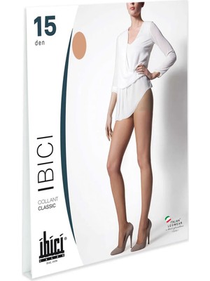 İbici 15 Den. Görünmez Külotlu Çorap - Ten - 2