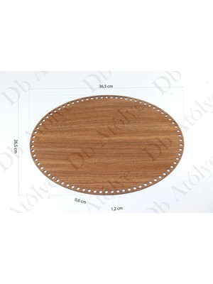 Elips Rattan Örgü Plakası 26X36 cm - Rattan Sepet Altlığı - Bambu Örgü - Supla
