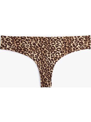 Koton Leopar Desenli Brazilian Külot