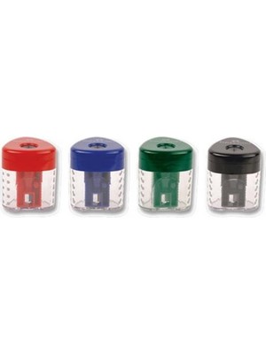 Faber-Castell Grip Auto Kalemtraş 183401 Klasik Renkler 4 Renkli Otomatik Kapaklı Kalemtıraş